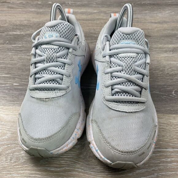 Big Girls Under Armour Assert 10 AC 'Paint Splatter' 3027092‎ Gray Size 7 Youth - Picture 5 of 11